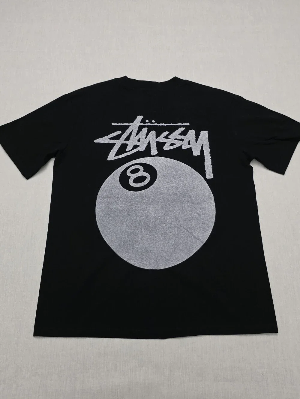 8 Ball Pigment Dyed Black Shirt Size Medium - Picture 3 of 4